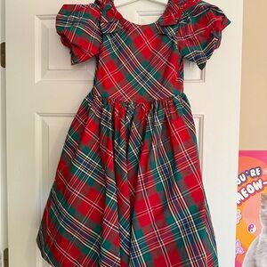 Janie and Jack Vibrant Red and Green Plaid Shirt